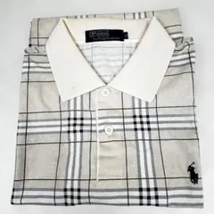 POLO by Ralph Lauren　チェック柄　半袖ポロシャツ　XLサイズ