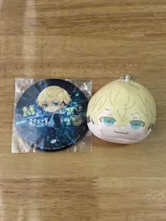 東リべ　松野千冬　おまんじゅうマスコット・缶バッジ