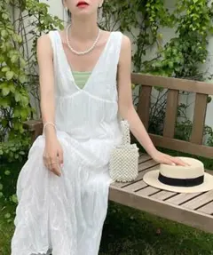 emi+ ワッシャーシフォンキャミワンピース Sのサムネイル