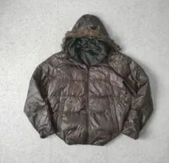 00's y2k archive 平成 ファーダウン 光沢 短丈