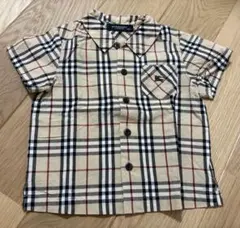 BURBERRY チェック柄 半袖シャツ 90cm