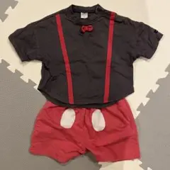 futafuta ミッキーマウス なりきりTシャツ ショートパンツ 90cm
