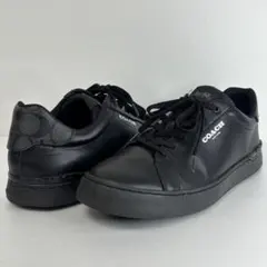 COACH コーチ クリップ スニーカー 黒 シグネイチャー ロゴ シューズ 2025年最新】COACHクリップロートップスニーカーの人気アイテム