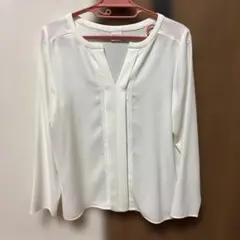 アーバンリサーチ フロントピンタックブラウス オフホワイト