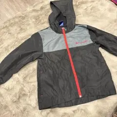 フード付きジャケット グレー/ブラック　Champion 140