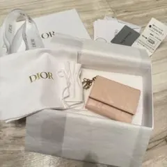 Dior Lady Dior Lotus財布 パウダーピンク