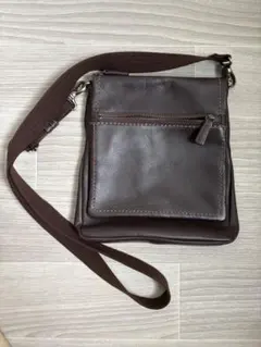 美品 土屋鞄 プロータ PLOTA レザー ショルダーバッグ ブラック 本革