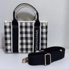 Samantha Vega ロゴテープギンガムチェックショルダーバッグ ミニ