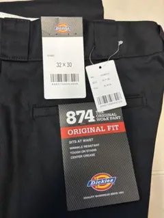 【新品】デッドストックDickies 874 W32 L30 ブラック