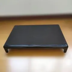 工芸品や人形などを飾るための漆塗り黒塗りの飾り台　花台サイズ42×28×6cm