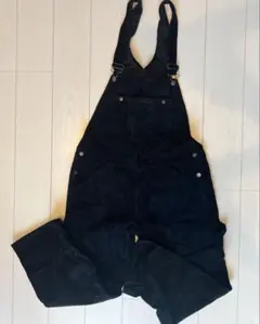 黒いオーバーオール XL コットン100%
