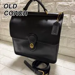 コーチ ショルダーバッグ レザー 黒 ターンロック 9927 オールドコーチ