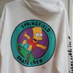 The Simpsons パーカー ホワイト シンプソン フリーサイズ