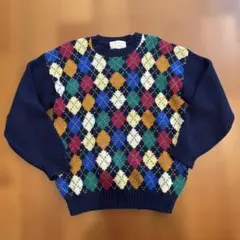 1990年代生産The Witger ダイヤモンド柄セーター M