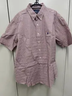 Ralph Lauren 半袖シャツ XL オレンジ系チェック