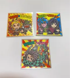 ロッテ 鬼滅の刃マン2シール  3枚セット