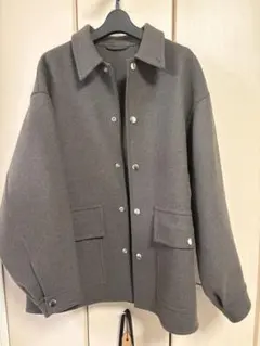 H BEAUTY&YOUTH ウールミックスメルトンカバーオールジャケット