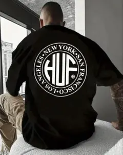 HUF ブラック Tシャツ Lサイズ　セール