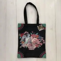 新品　ナタリーレテ　レクタングル トートバッグ　バード　鳥　とり　トリ　ゴブラン