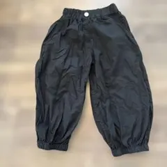 ブラックカーゴパンツバレルレッグパンツ100サイズ