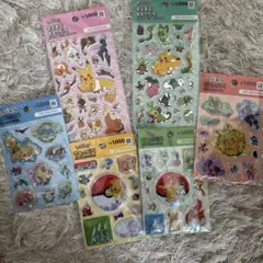 韓国 ダイソー ポケモンシール 6枚セット