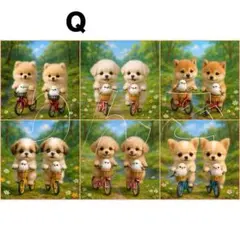 犬柄！【Q】パネル生地　在庫限り