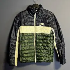 Nike 中綿ジップアップジャケット ネイビー/グリーン