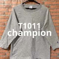 チャンピオン　T1011 杢グレー　　　　　　ロンt USA製 M