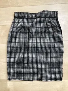 Apuweiser-riche チェック柄タイトスカート