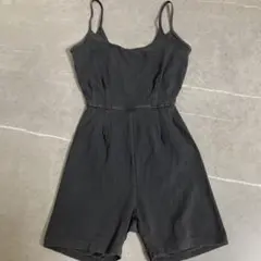 美品 OFFLINE by Aerie オールインワン ブラック ウォッシュ加工