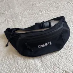 CAMP7 ブラック 黒　ボディバッグ　ウエストポーチ　アウトドア　ブランド