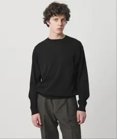 【UNITED ARROWS】ハイツイストコットン ハイゲージ クルーネック