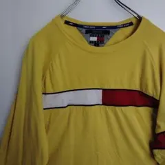 j*8様 トミージーンズ 長袖シャツ ロンT イエロー ラグラン メンズL