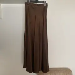 アントマリーズ　光沢ブラウン ロングスカート