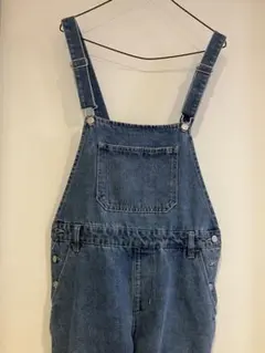 【.works】デニムブルー サロペット