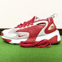 Nike Zoom 2K エアズーム!ダッド系!スニーカー!赤白!27.5cm