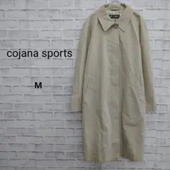 cojana sports ロングコート　ステンカラーコート ベージュ　FREE