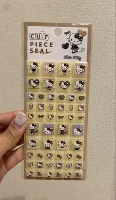 ハローキティ　タイルシール　カットピースシール