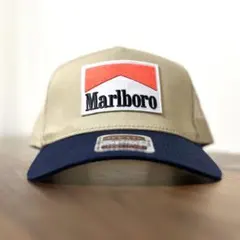 90sMarlboro ビンテージワッペン】トラッカーキャップ アメカジ - メルカリ