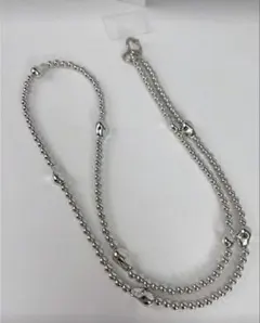 シルバー スマホショルダー 韓国