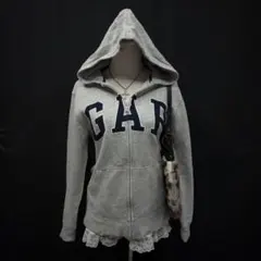 OLD GAP ロゴ　ジップアップ　パーカー　平成ギャル　y2k グランジ