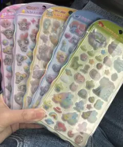 コットンパフィーシール　Cotton Puffy 　色々5枚セット