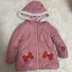 ミキハウス　ホットビスケッツ　中綿 ダウンコート　リバーシブル　120 女の子
