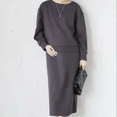 【美品】ローズマダム マタニティ 授乳服 セットアップ風ドッキングワンピース M