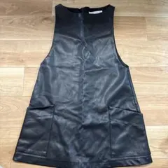 ZARA 未使用 レザーワンピース　128cm