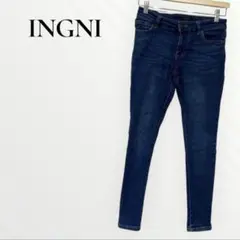 INGNI イング スキニーデニム パンツ ダークブルー Mサイズ シンプル