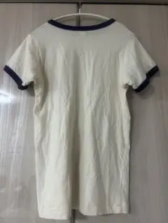 シシクイリンガーTシャツ ホワイト ブルーC vintage Tee - メルカリ