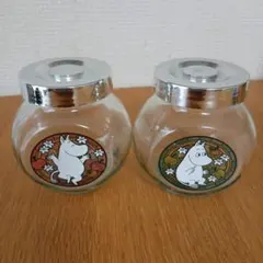 ムーミン ガラスキャニスター 2個セット