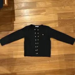 anyfam 黒のボタン付き長袖カーディガン 120センチ