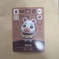 ※匿名配送※どうぶつの森 amiiboカード ゆきみ 067 あつ森